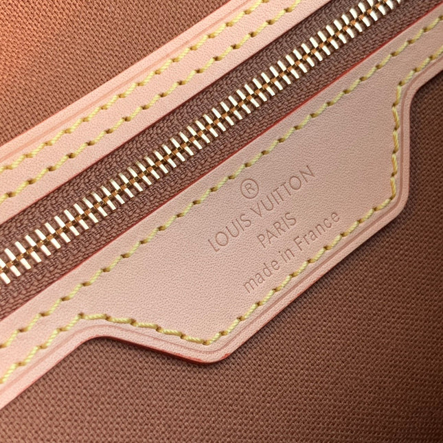 DIANE 27 IN BROWN MONOGRAM COATED CANVAS AND CALFSKIN