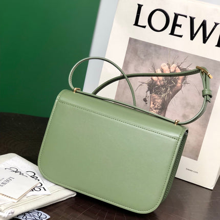GOYA 18 BAG IN AVOCADO GREEN SILK CALFSKIN