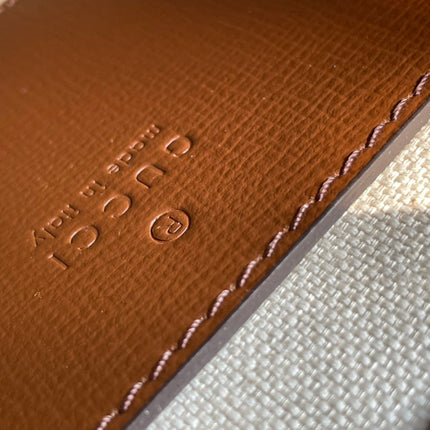 MINI TOTE  20 BAG IN BEIGE CANVAS AND BROWN CALFSKIN