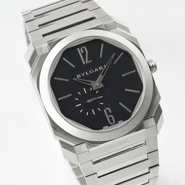 OCTO FINISSIMO AUTOMATIC STEEL CASE BLACK DIAL