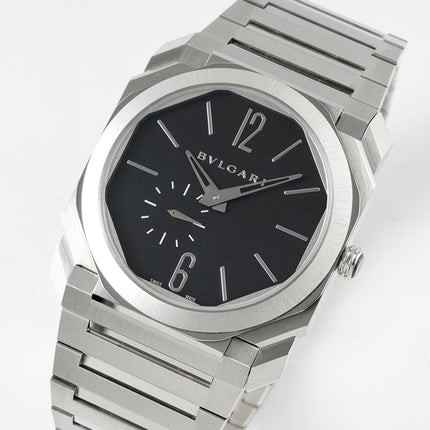 OCTO FINISSIMO AUTOMATIC STEEL CASE BLACK DIAL