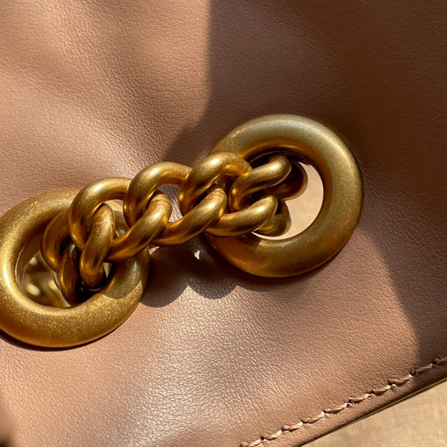 GG MARMONT MATELASSÉ SMALL 22 BAG BEIGE CALFSKIN
