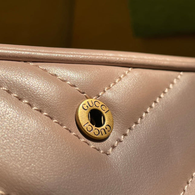 GG MARMONT MINI 16 BAG IN BEIGE CALFSKIN