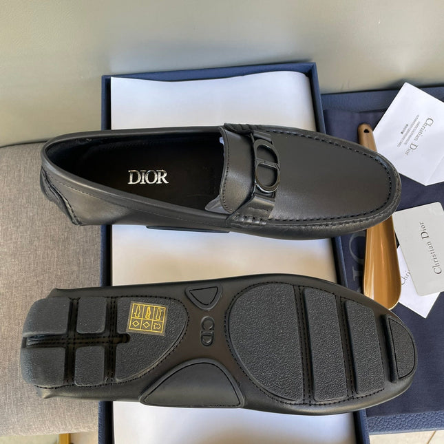 CD ODÉON LOAFER BLACK CALFSKIN