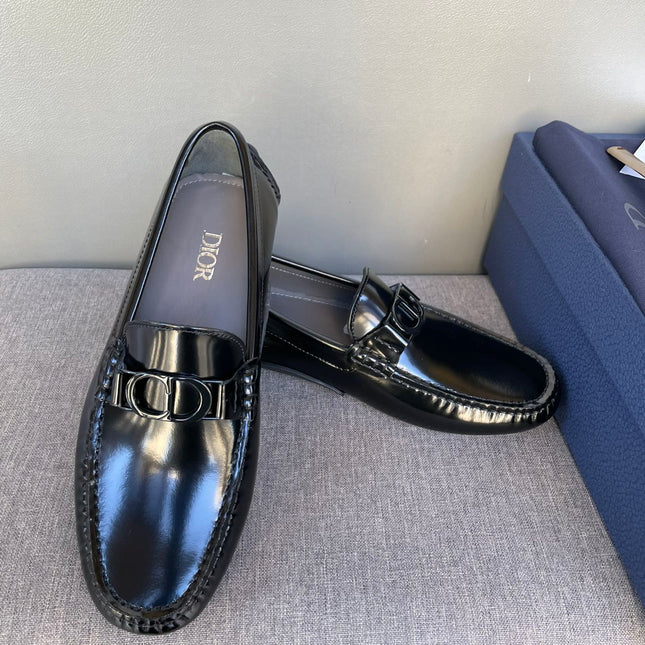 CD ODÉON LOAFER BLACK POLISHED CALFSKIN