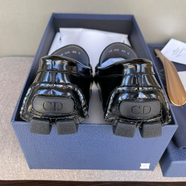 CD ODÉON LOAFER BLACK POLISHED CALFSKIN
