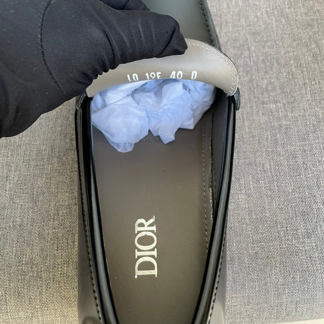 CD ODÉON LOAFER BLACK POLISHED CALFSKIN