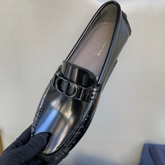 CD ODÉON LOAFER BLACK POLISHED CALFSKIN