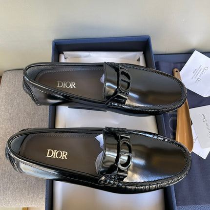 CD ODÉON LOAFER BLACK POLISHED CALFSKIN