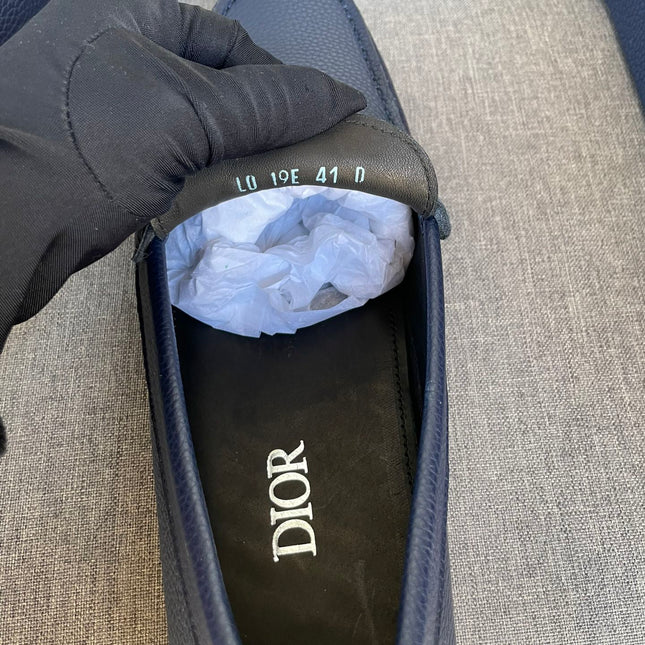 CD ODÉON LOAFER NAVY GRAINED CALFSKIN