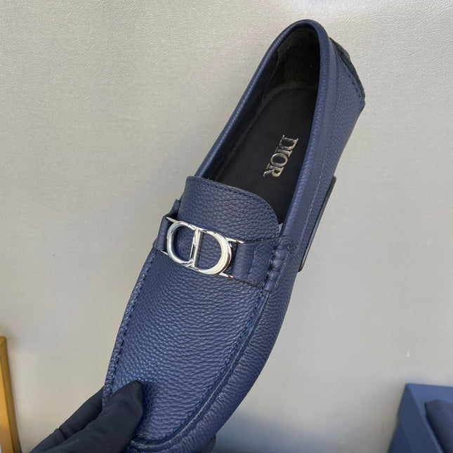 CD ODÉON LOAFER NAVY GRAINED CALFSKIN