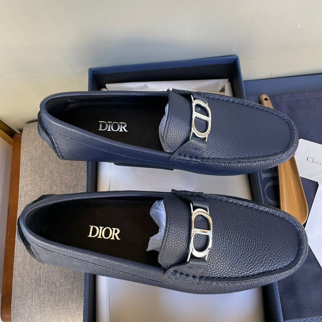CD ODÉON LOAFER NAVY GRAINED CALFSKIN