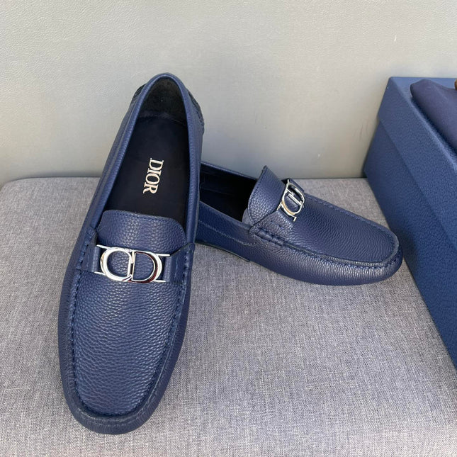 CD ODÉON LOAFER NAVY GRAINED CALFSKIN