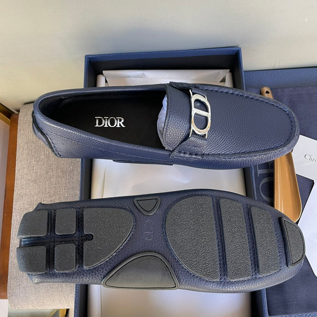 CD ODÉON LOAFER NAVY GRAINED CALFSKIN
