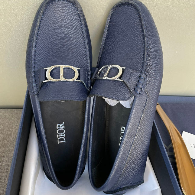 CD ODÉON LOAFER NAVY GRAINED CALFSKIN