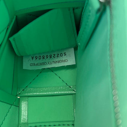 SMALL CASSETTE 23 IN LIGHT GREEN CALFSKIN