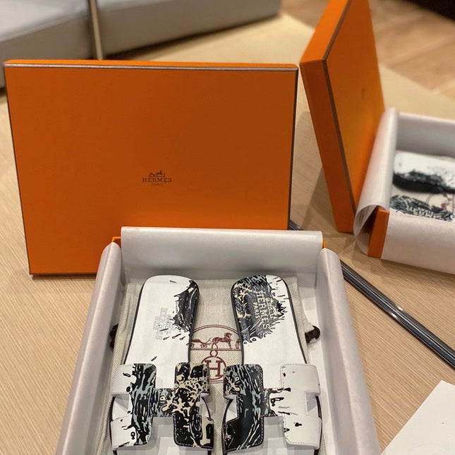 0RAN SANDALS IN WHITE MIX COLORFUL CALFSKIN