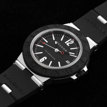 BVLGARI ALUMINIUM AUTOMATIC BLACK DIAL