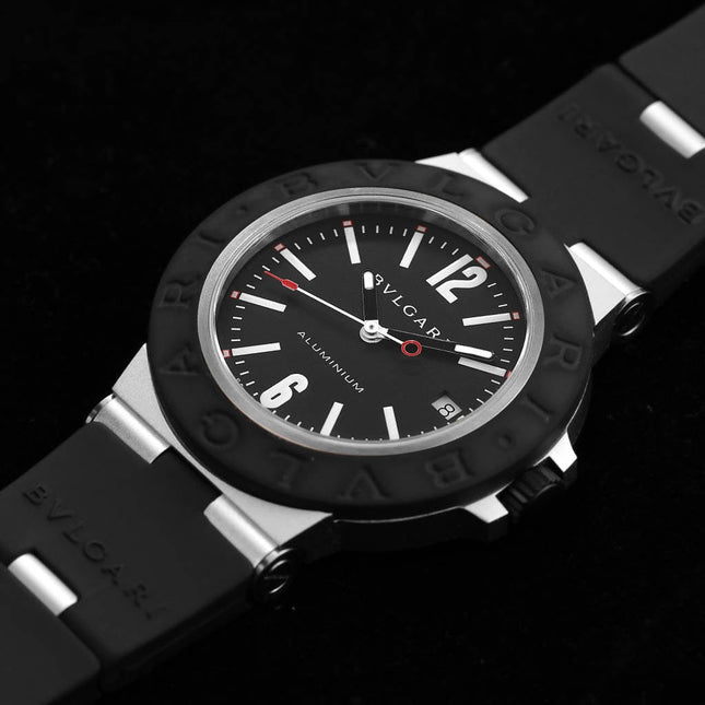 BVLGARI ALUMINIUM AUTOMATIC BLACK DIAL
