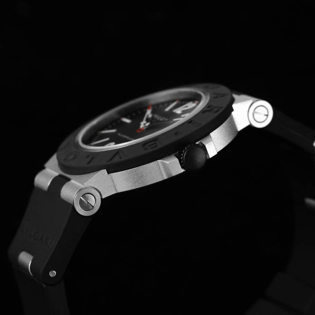 BVLGARI ALUMINIUM AUTOMATIC BLACK DIAL