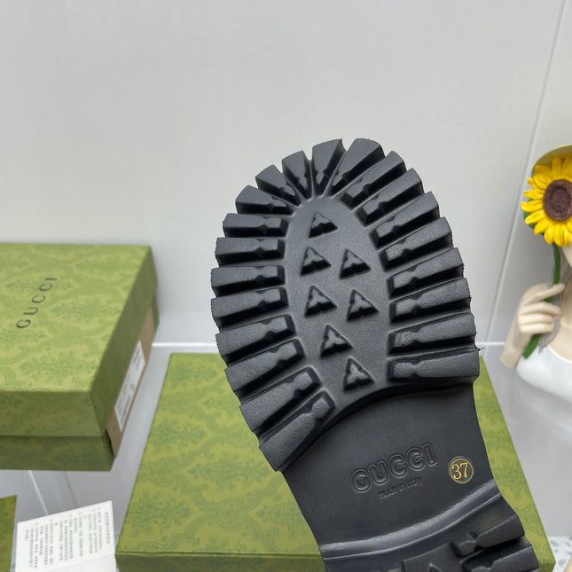 GG PLATFORM PERFORATED G 55 SANDAL BLACK IP FOAM