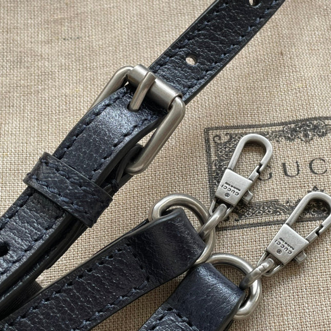 MINI TOTE  20 BAG IN BEIGE CANVAS AND BLACK CALFSKIN