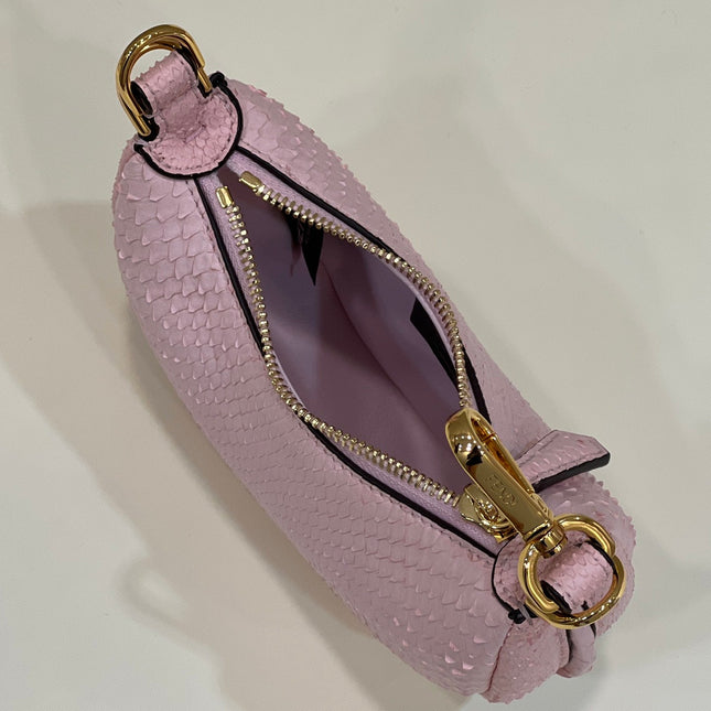 FENDIGRAPHY MINI 16 BAG IN LIGHT PINK CALFSKIN GOLD HARDWARE