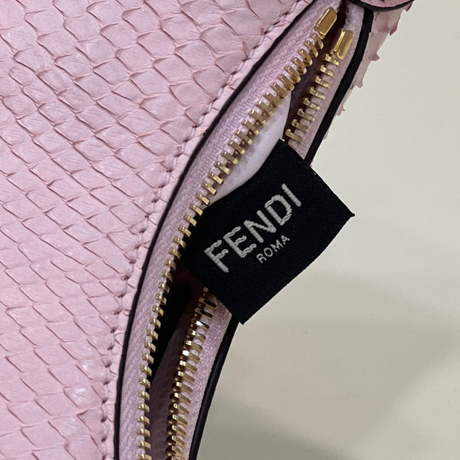 FENDIGRAPHY MINI 16 BAG IN LIGHT PINK CALFSKIN GOLD HARDWARE