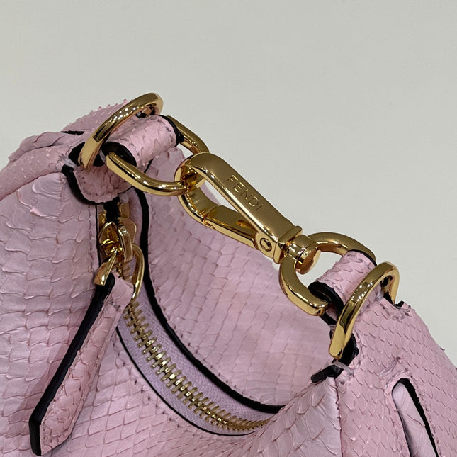 FENDIGRAPHY MINI 16 BAG IN LIGHT PINK CALFSKIN GOLD HARDWARE