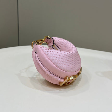FENDIGRAPHY MINI 16 BAG IN LIGHT PINK CALFSKIN GOLD HARDWARE