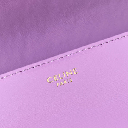 20 CHAIN EMBOSSED ARMPIT BAG PURPLE CALFSKIN