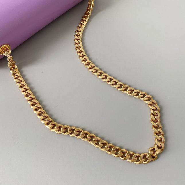 20 CHAIN EMBOSSED ARMPIT BAG PURPLE CALFSKIN