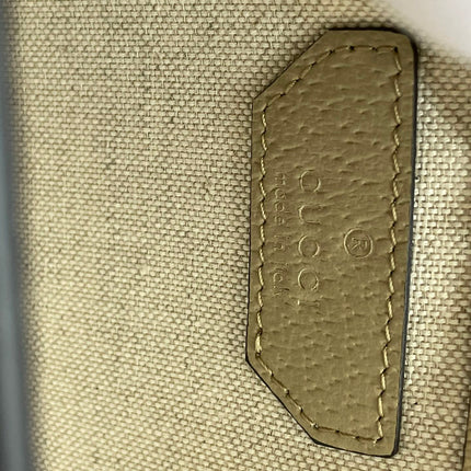 MINI CROSSBODY 20 BAG WITH INTERLOCKING G IN BEIGE CANVAS