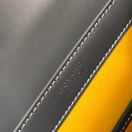 SAÏGON PM BAG 28 IN GREY GOYARDINE CANVAS AND CALFSKIN