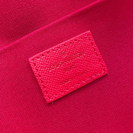 FÉLICIE POCHETTE 21 IN BROWN DAMIER EBENE COATED CANVAS GOLD HARDWARE