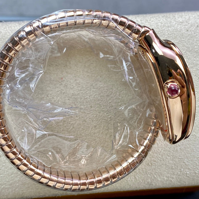 SERPENTI TUBOGAS QUARTZ ROSE GOLD ATTACHED DIAMOND BEZEL