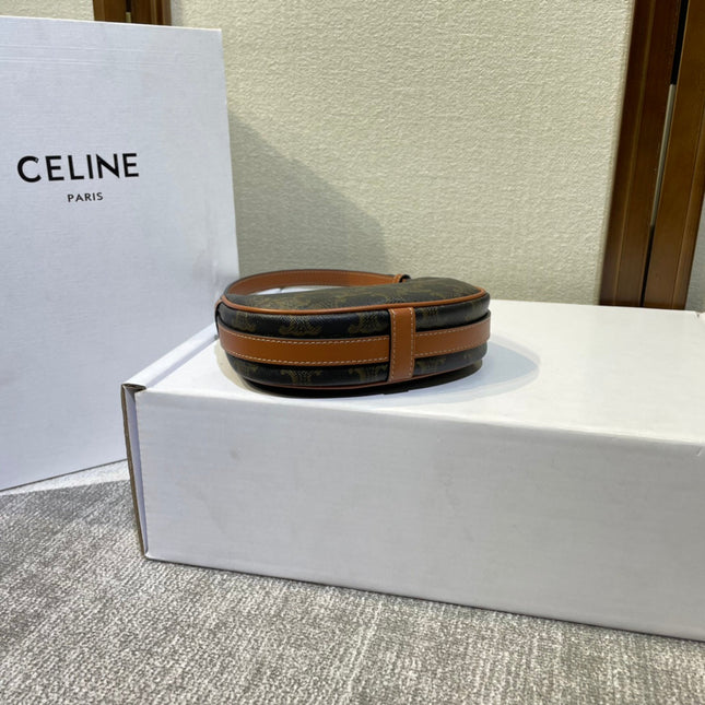 AVA BAG 75MM IN BLACK TRIOMPHE CANVAS AND CALFSKIN