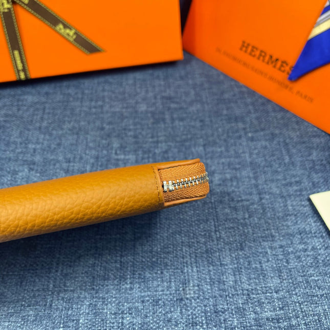 HM SILK'IN CLASSIC WALLET 19 BRONZE GRAINED CALFSKIN