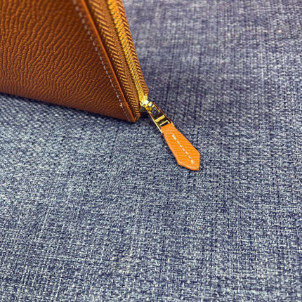 HM SILK'IN HOLED WALLET 19 BRONZE CALFSKIN
