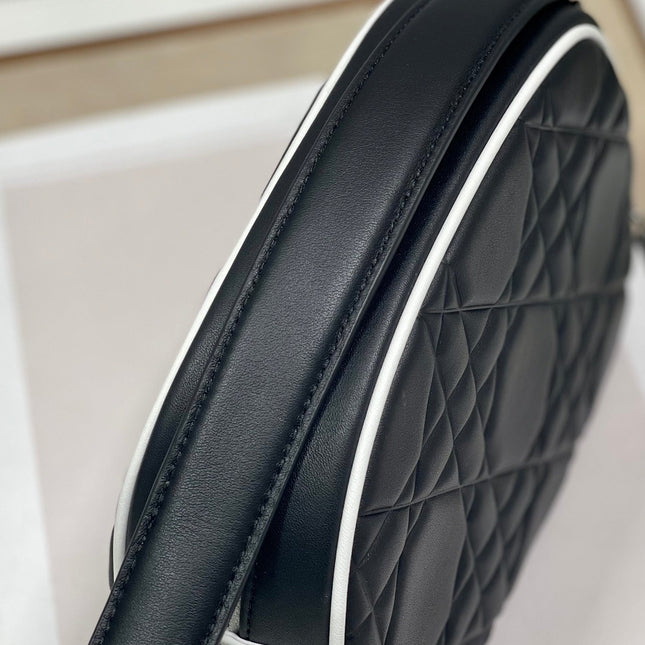 VIBE HOBO 22 BAG IN BLACK CALFSKIN