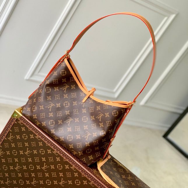 CARRYALL PM 29 BROWN BEIGE MONOGRAM CANVAS
