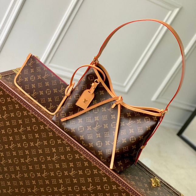 CARRYALL PM 29 BROWN BEIGE MONOGRAM CANVAS