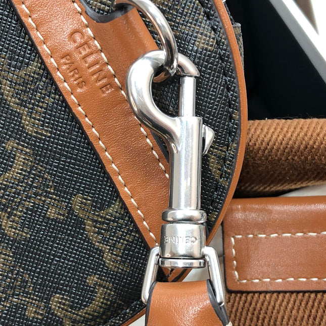 CYLINDRICAL 22  BAG BLACK PATTERN COWHIDE