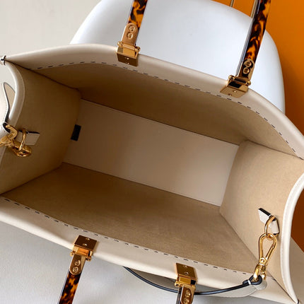 Fend Sunshine Medium Bag 35 White Leather