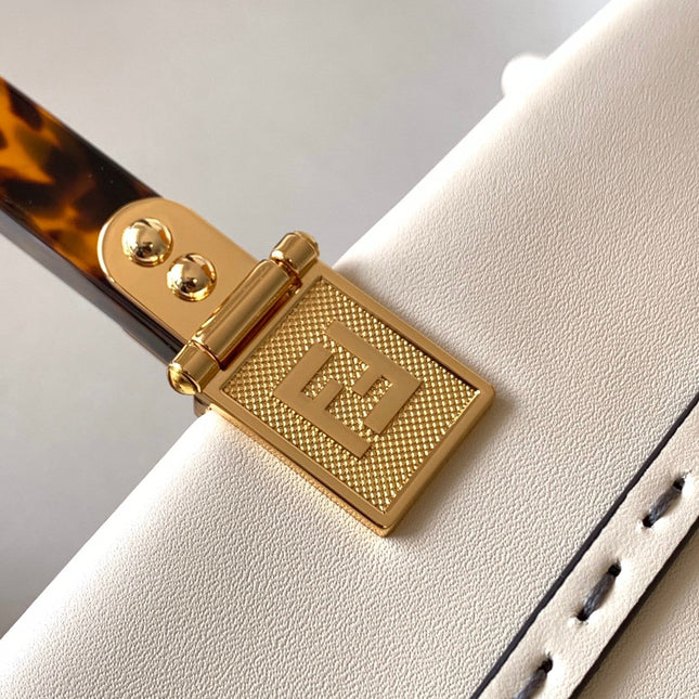 Fend Sunshine Medium Bag 35 White Leather