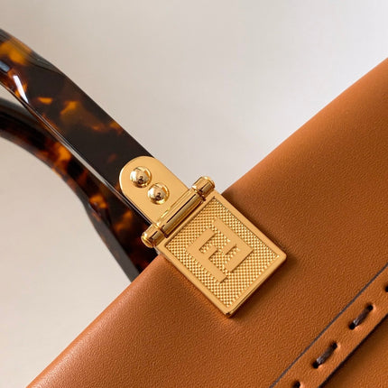 Fend Sunshine Medium Bag 35 Tan Leather