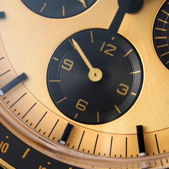 SPEEDMASTER MOONWATCH PROFESSIONAL 42 MM GOLD CASE ON BLACK LEATHER STRAP