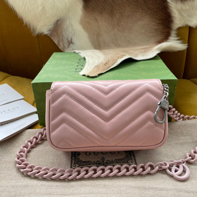 MARMONT MINI HANDBAG 16 IN LIGHT PINK CALFSKIN