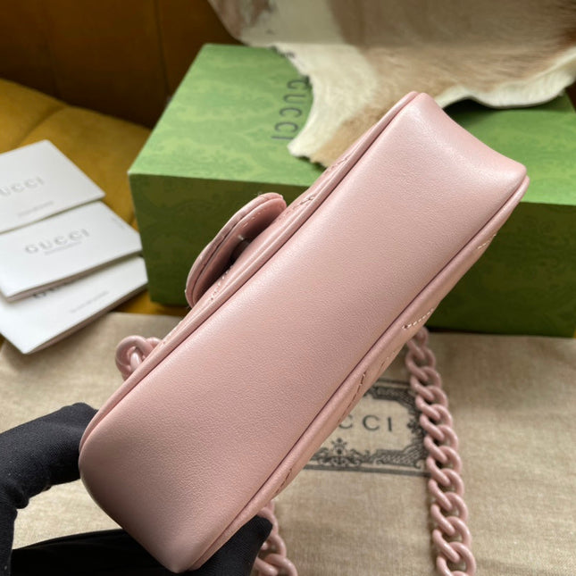 MARMONT MINI HANDBAG 16 IN LIGHT PINK CALFSKIN