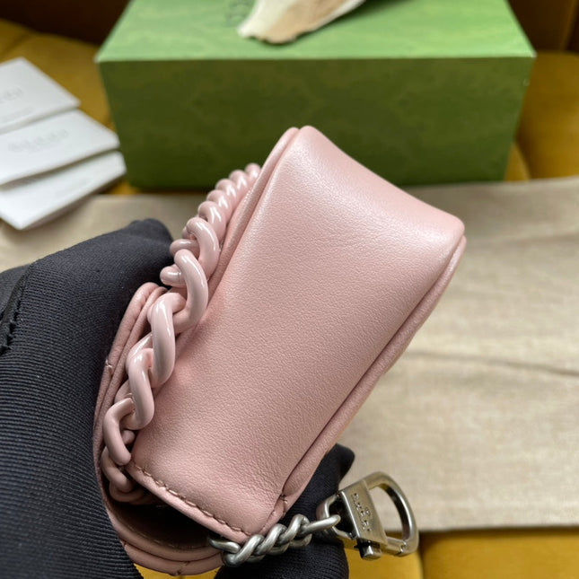 MARMONT MINI HANDBAG 16 IN LIGHT PINK CALFSKIN